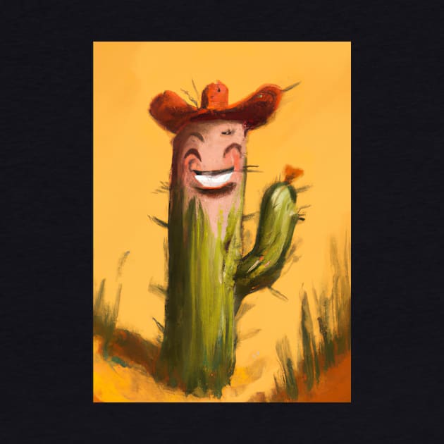 Laughing cactus in the desert by maxcode
